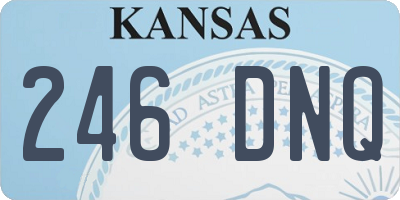 KS license plate 246DNQ