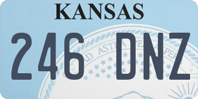 KS license plate 246DNZ