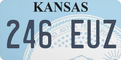 KS license plate 246EUZ