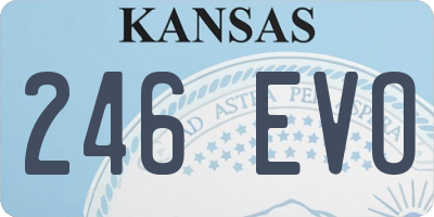 KS license plate 246EVO