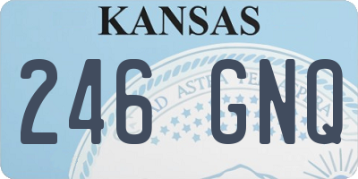 KS license plate 246GNQ