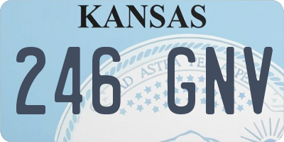 KS license plate 246GNV