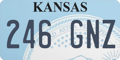 KS license plate 246GNZ