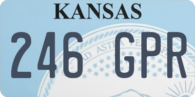 KS license plate 246GPR