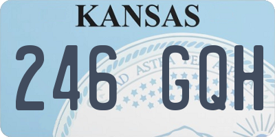 KS license plate 246GQH