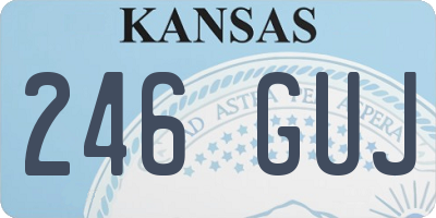 KS license plate 246GUJ