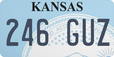 KS license plate 246GUZ