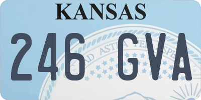 KS license plate 246GVA