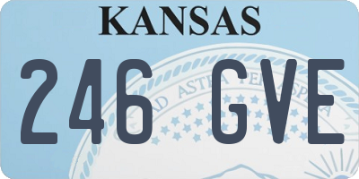 KS license plate 246GVE