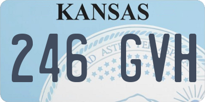 KS license plate 246GVH