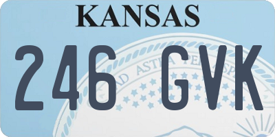 KS license plate 246GVK