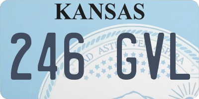 KS license plate 246GVL