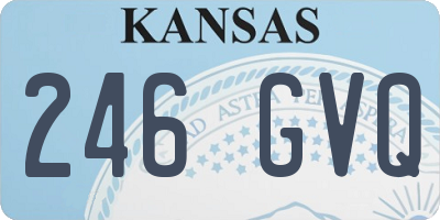 KS license plate 246GVQ