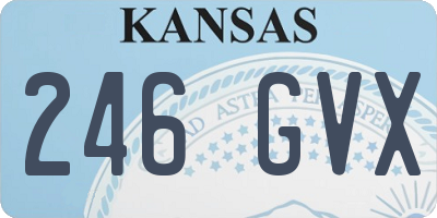 KS license plate 246GVX