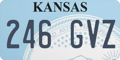KS license plate 246GVZ