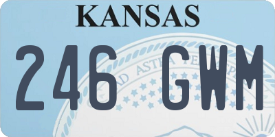 KS license plate 246GWM