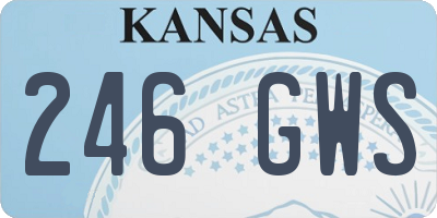KS license plate 246GWS