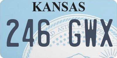 KS license plate 246GWX
