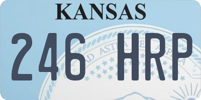 KS license plate 246HRP