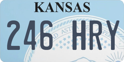 KS license plate 246HRY
