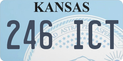KS license plate 246ICT