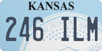 KS license plate 246ILM