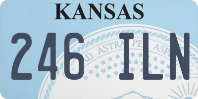 KS license plate 246ILN