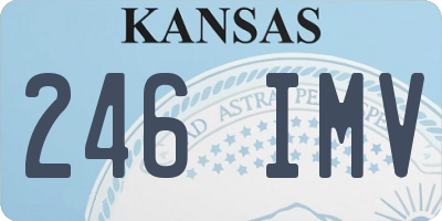 KS license plate 246IMV