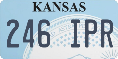 KS license plate 246IPR