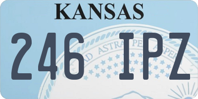 KS license plate 246IPZ