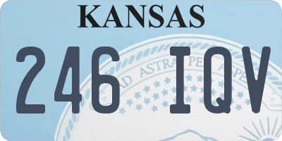 KS license plate 246IQV