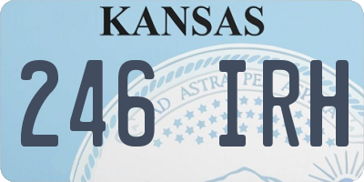 KS license plate 246IRH