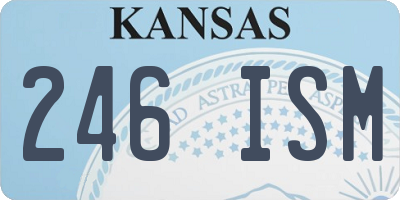 KS license plate 246ISM