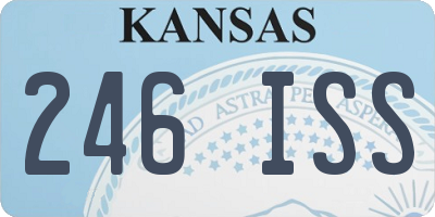KS license plate 246ISS
