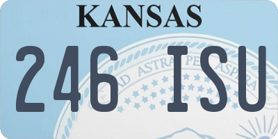 KS license plate 246ISU