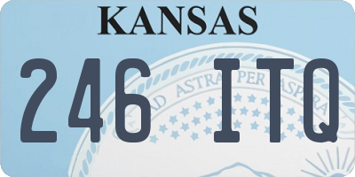 KS license plate 246ITQ