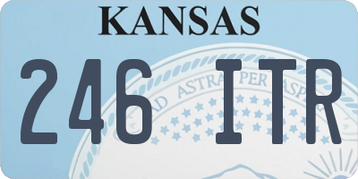 KS license plate 246ITR