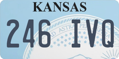 KS license plate 246IVQ