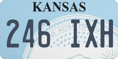 KS license plate 246IXH