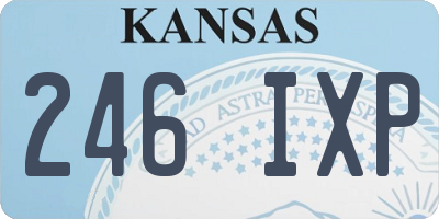 KS license plate 246IXP