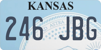 KS license plate 246JBG