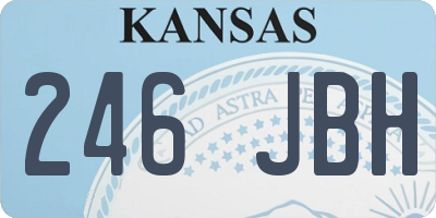 KS license plate 246JBH