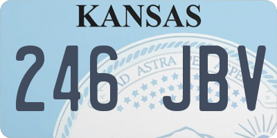 KS license plate 246JBV