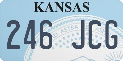 KS license plate 246JCG