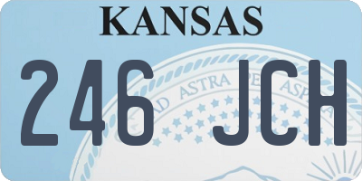KS license plate 246JCH