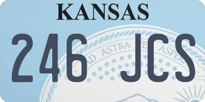 KS license plate 246JCS
