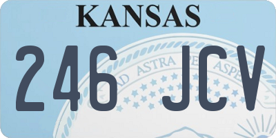 KS license plate 246JCV