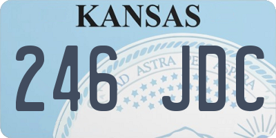 KS license plate 246JDC