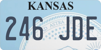 KS license plate 246JDE