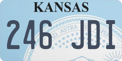 KS license plate 246JDI